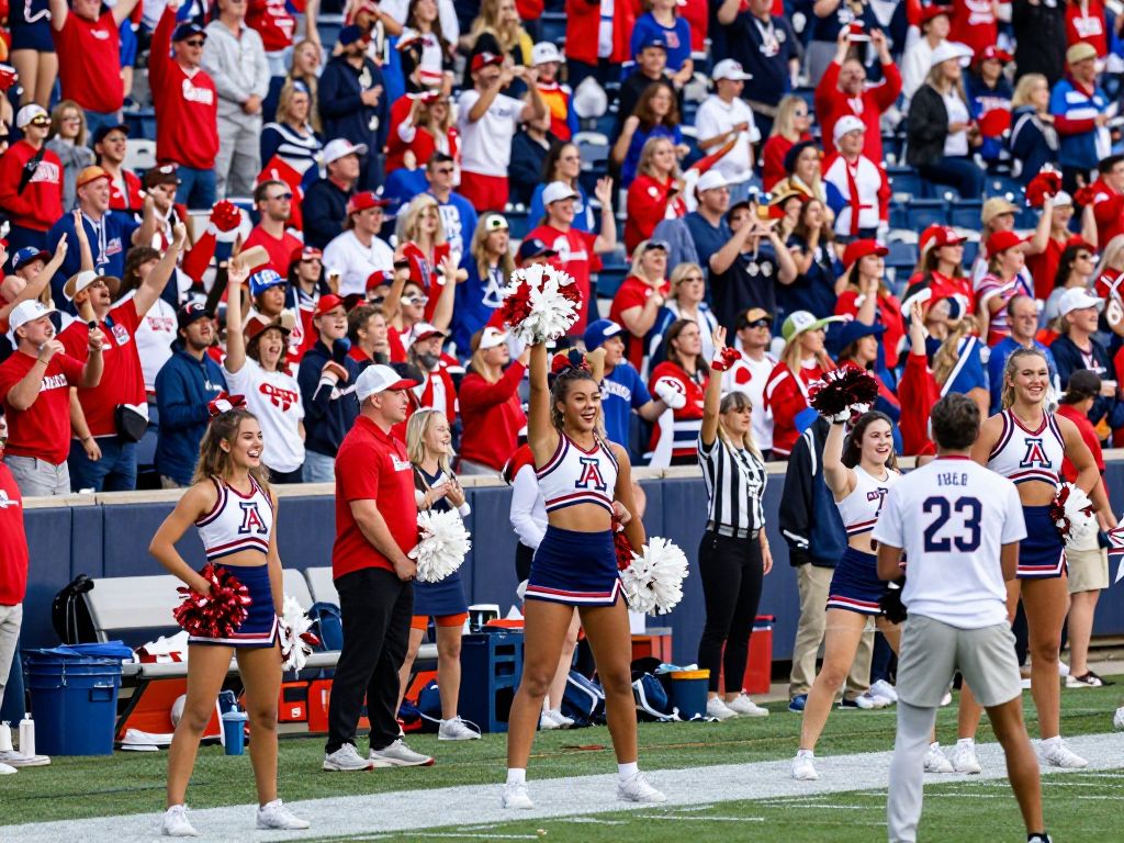 Celebration of University of Arizona Athletics with fans and athletes