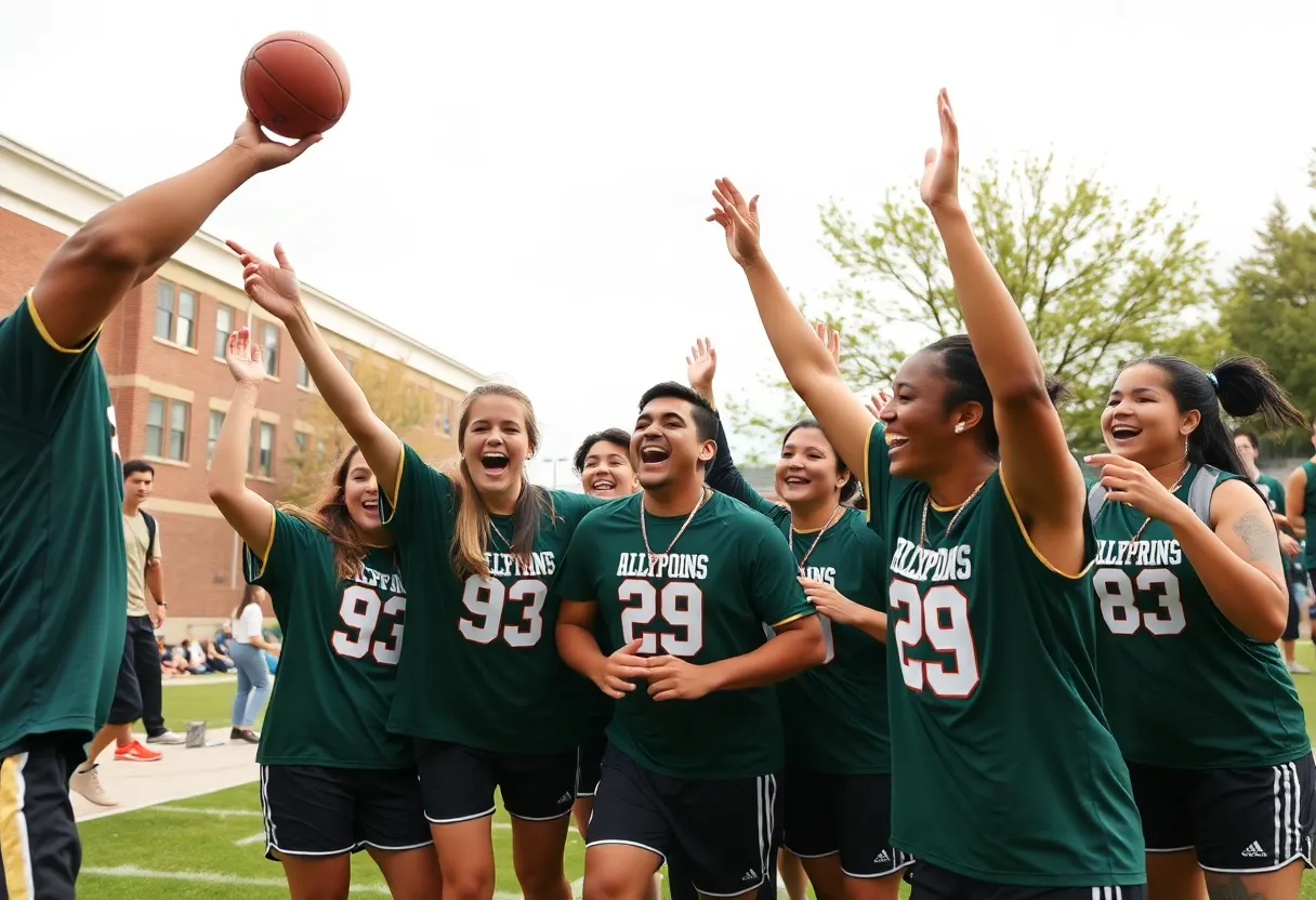 Athletic teams celebrating victories at the University of Arizona