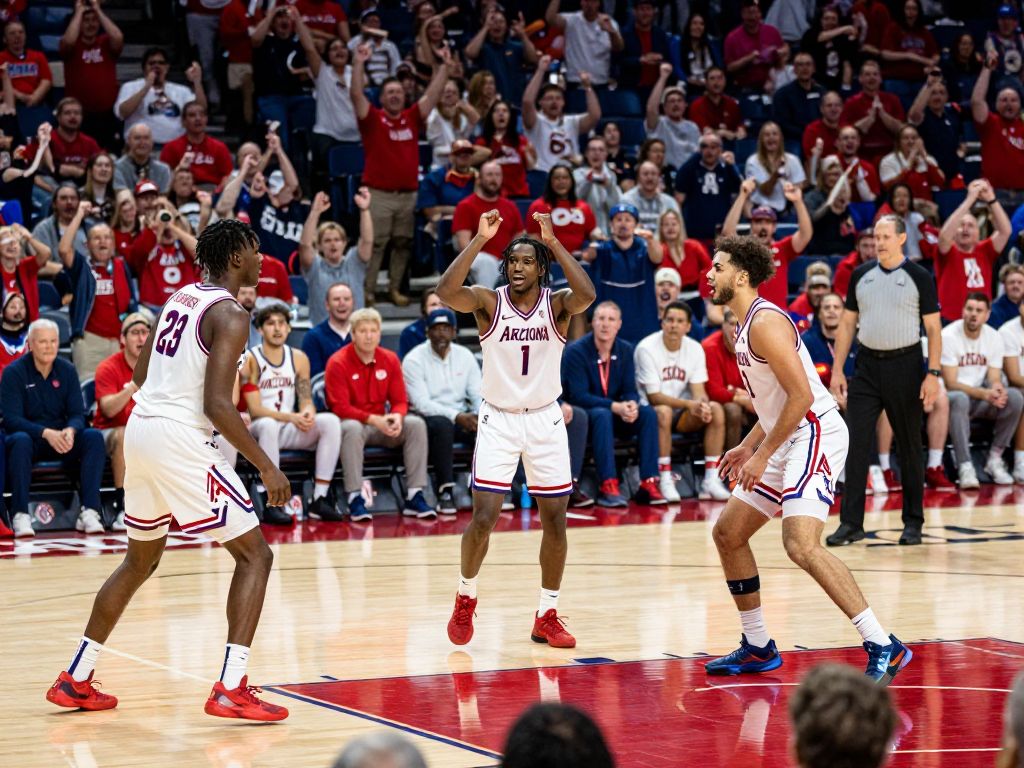 University of Arizona Wildcats playing basketball