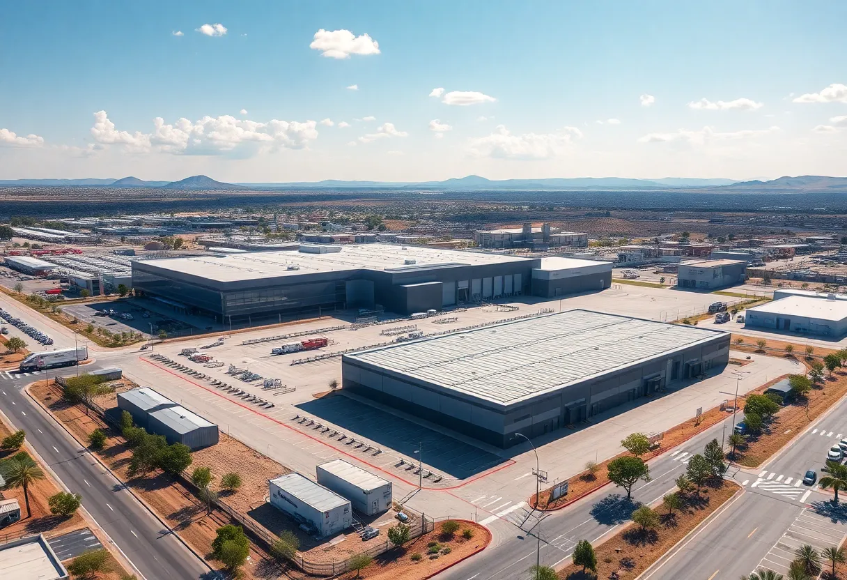 Aerial view of Walmart's newly acquired warehouse in Glendale, Arizona