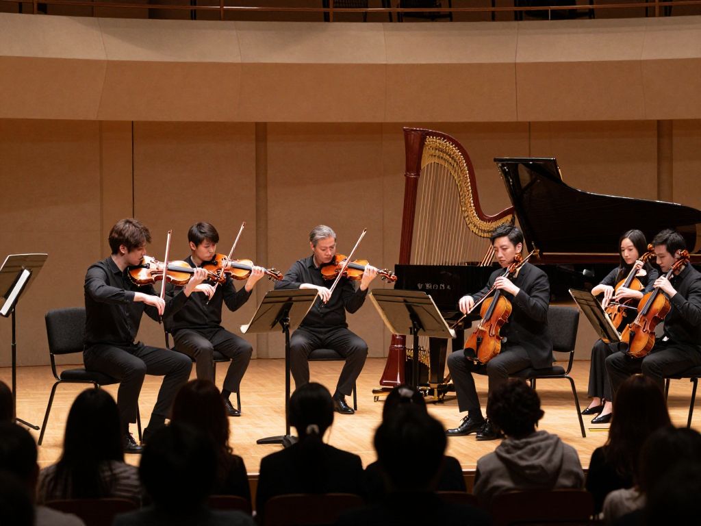 Musicians performing at the Arizona Bach Festival.