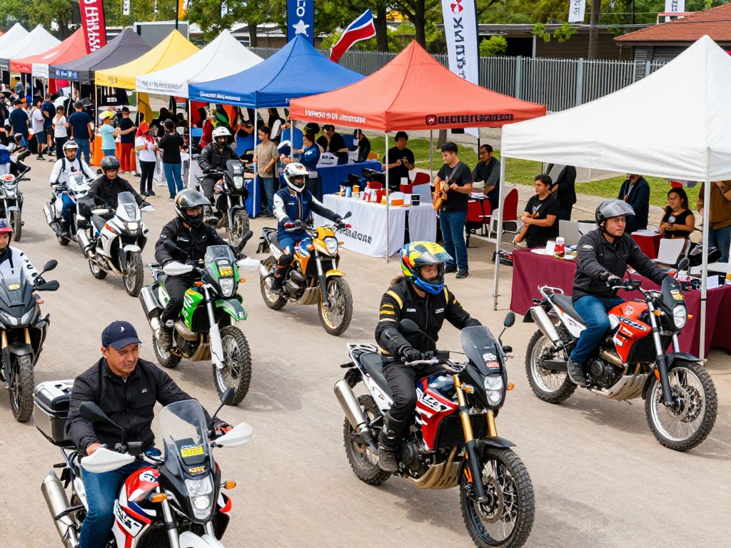 Crowd enjoying the Arizona Bike Week rally at WestWorld of Scottsdale