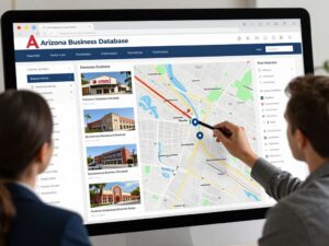 Interactive map of the Arizona Business Database