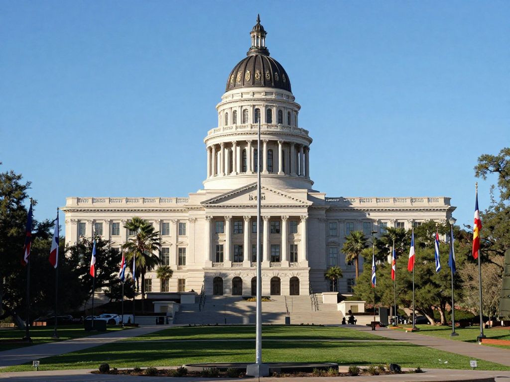 Flag of Arizona lowered to half-staff at the state capitol.
