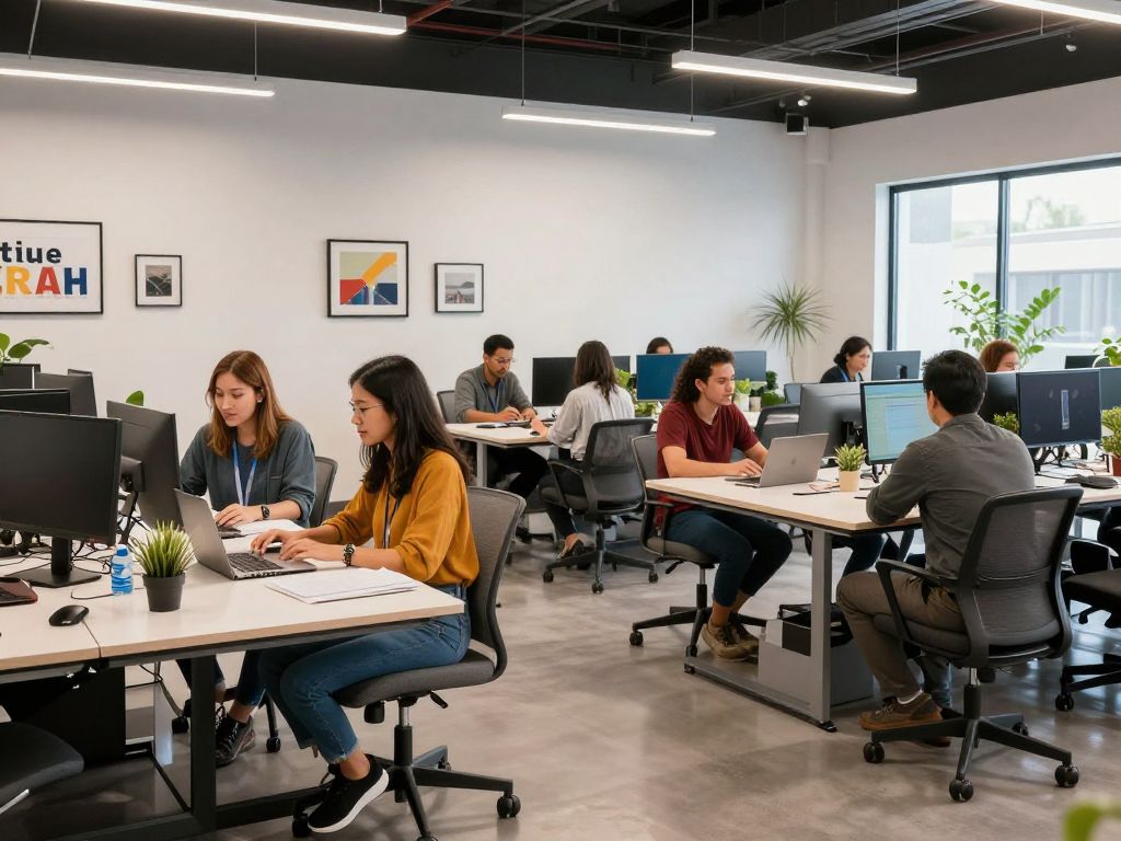 Conceptual image of a collaborative business hub in Phoenix