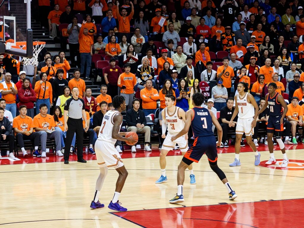 Arizona Wildcats basketball players competing in a game
