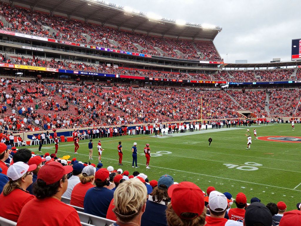 Crowd at University of Arizona football stadium during a game