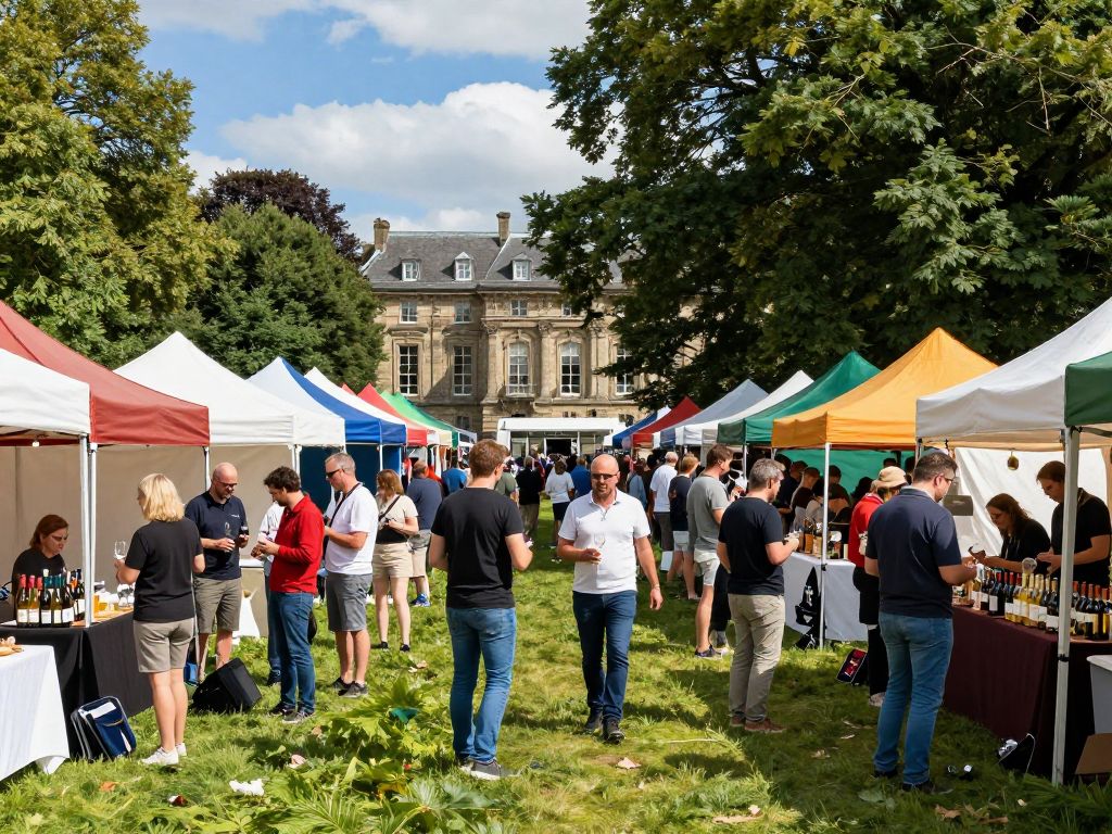 Crowd enjoying the Arizona Wine Festival at Heritage Square Park