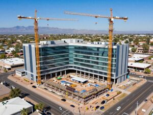 Rendering of Banner Health's proposed hospital and medical campus in Scottsdale