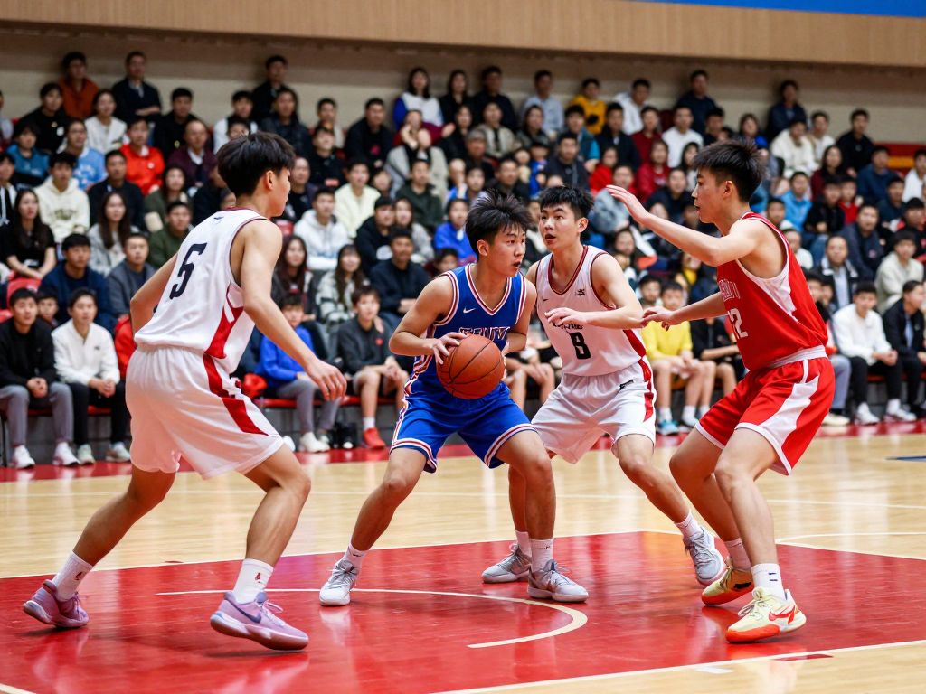 Benet Academy basketball team during a game
