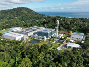 The Biosphere 2 facility showcasing its diverse ecosystems.