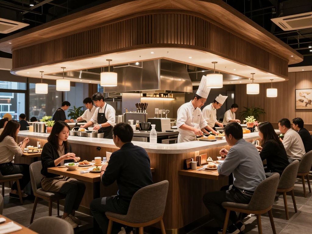 Interior view of Birdie's restaurant showing counter-service area