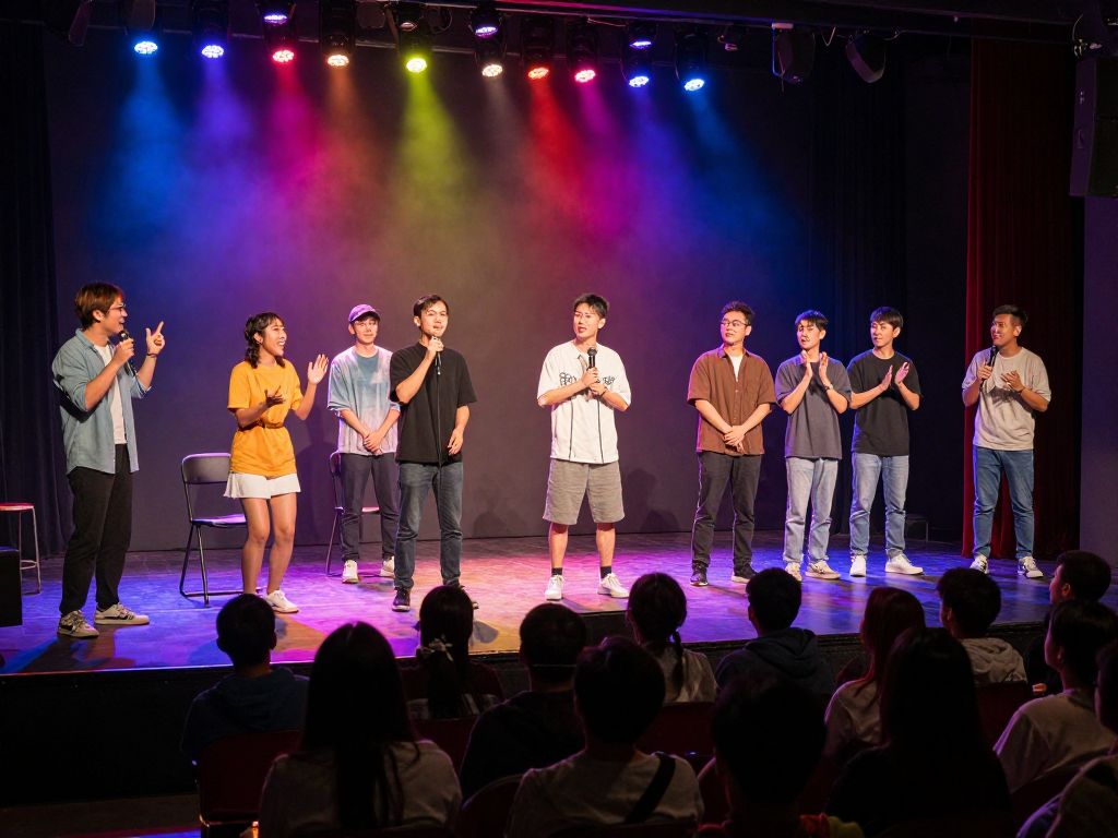 Improv comedy show at Bridge Improv Comedy Theater in Phoenix