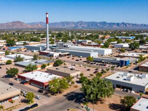 A view of Casa Grande's industrial investment area