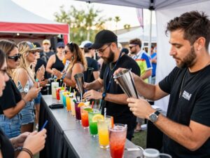 Vibrant cocktails being served at Arizona Cocktail Weekend in Phoenix