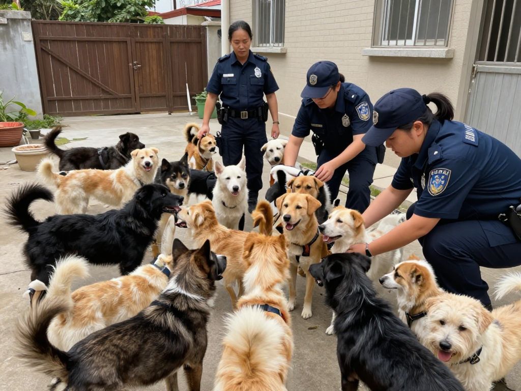 Authorities rescuing dogs from a home in Peoria