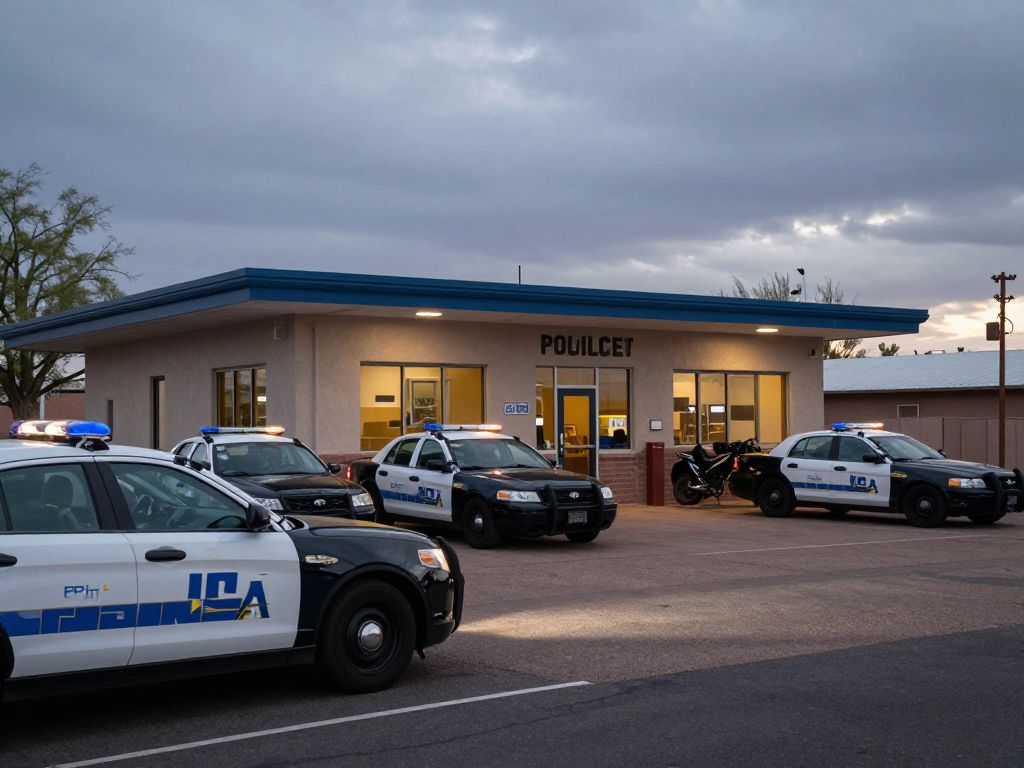 Police station in eastern Arizona where an officer-involved shooting occurred.