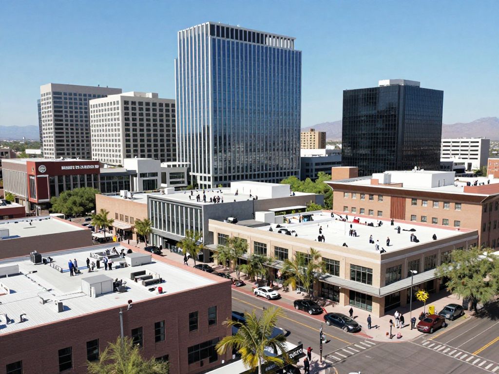 Phoenix skyline representing Arizona's economic growth
