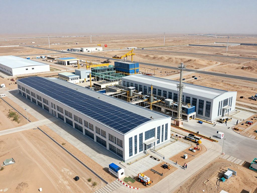 Construction site of the ERMCO manufacturing facility in Waddell, Arizona.