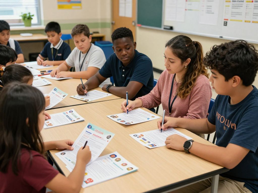 Families attending the ASU Preparatory Academy Casa Grande Open House event.