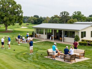 Families enjoying the Family Center at the WM Phoenix Open
