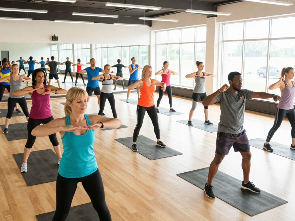Community members exercising at PVCC Fitness Center for heart health initiative