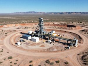 Aerial view of Florence Copper mining site