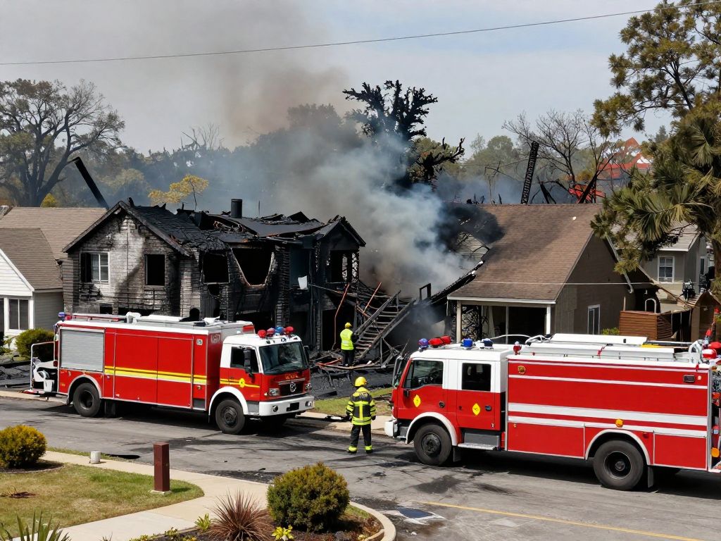 Aftermath of a fire in Gold Canyon residential home.