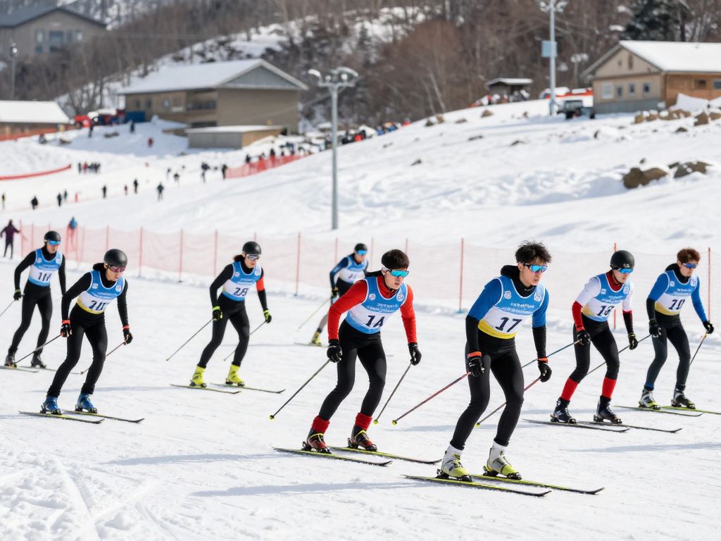 High school athletes participating in winter sports in Kalamazoo