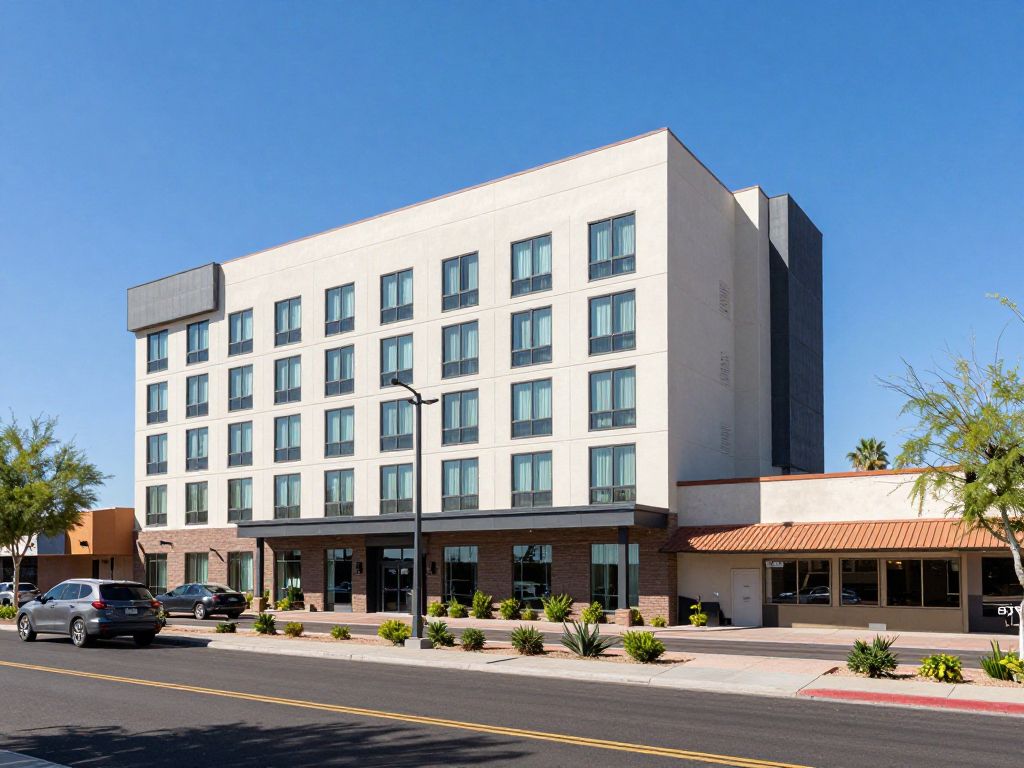 Exterior view of LivAway Suites in Tolleson, Arizona