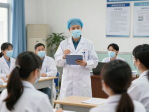 Public health official discusses measles vaccination.