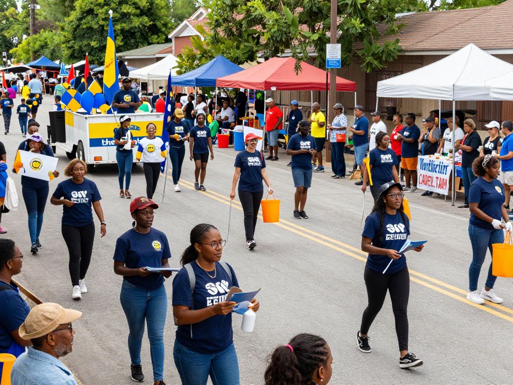 Diverse community members celebrating Martin Luther King Jr. Day in Phoenix