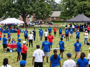Community members participating in MLK Day events in Phoenix