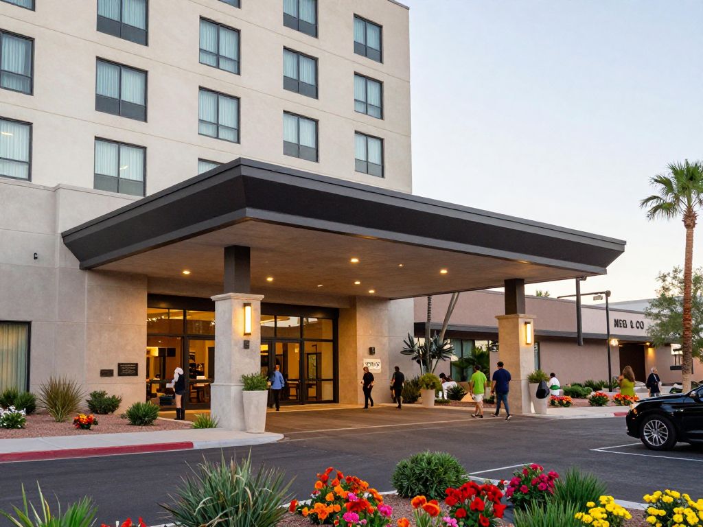 Exterior view of My Place Hotel located in Mesa, Arizona