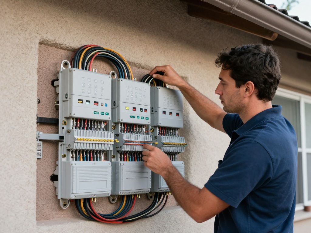 Technician providing electrical services in Phoenix