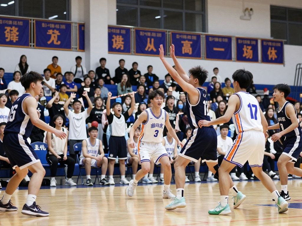Perry Pumas girls basketball team celebrating victory
