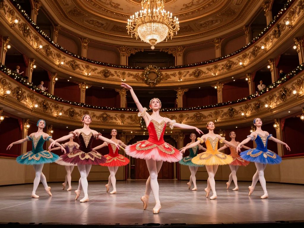 Dancers performing in 'The Nutcracker' ballet at Arizona Financial Theatre