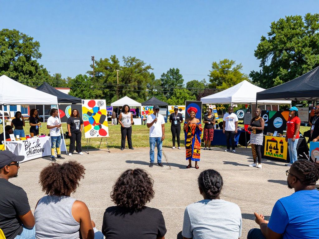 Community celebrating Black History Month in Phoenix