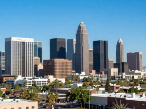 Skyline of commercial real estate in Phoenix