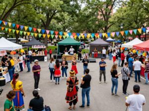 Community members enjoying a cultural festival in Phoenix AZ