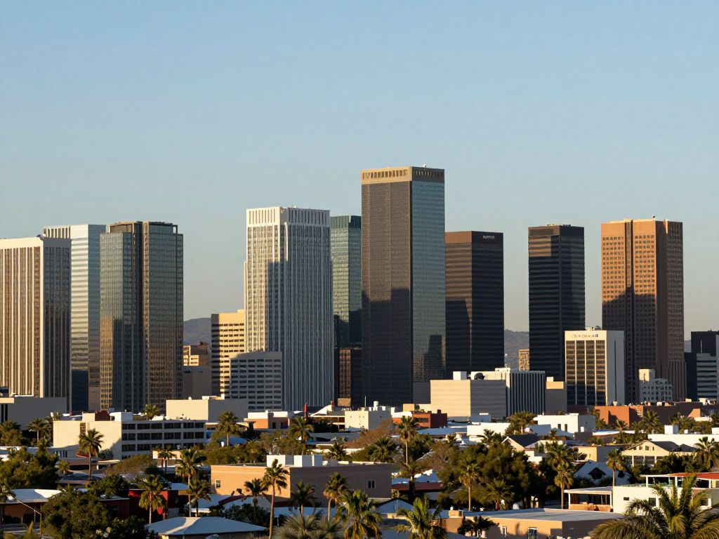 Phoenix skyline representing financial growth and business investment