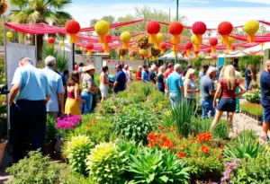 Gardening enthusiasts at an event in Phoenix, Arizona