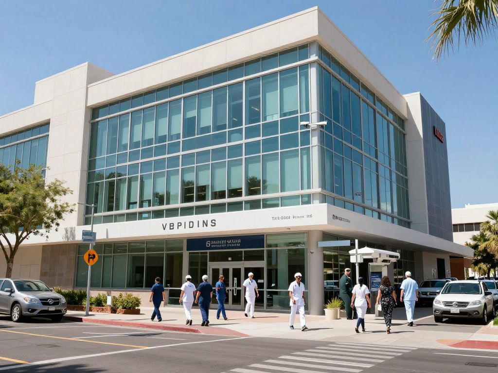 Modern medical facility in Phoenix with healthcare activities