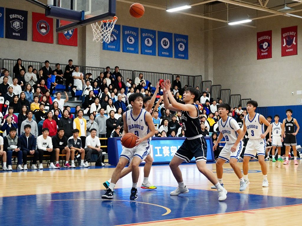 High school basketball players competing during a tournament in Phoenix