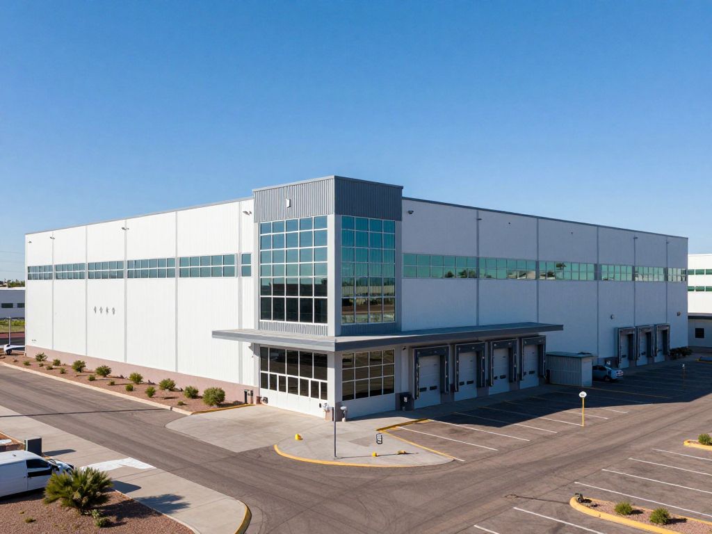 Modern industrial building in Phoenix, Arizona