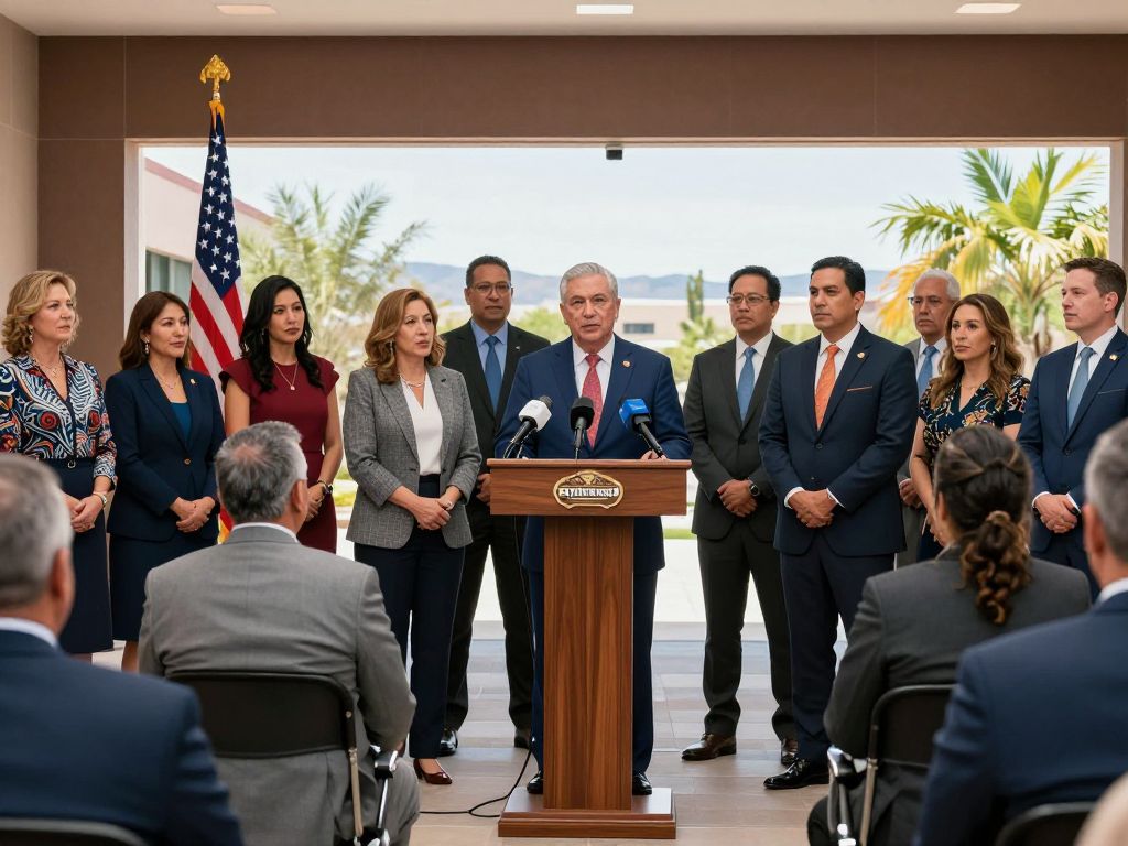 State lawmakers address the public concerning ICE detention issues in Phoenix