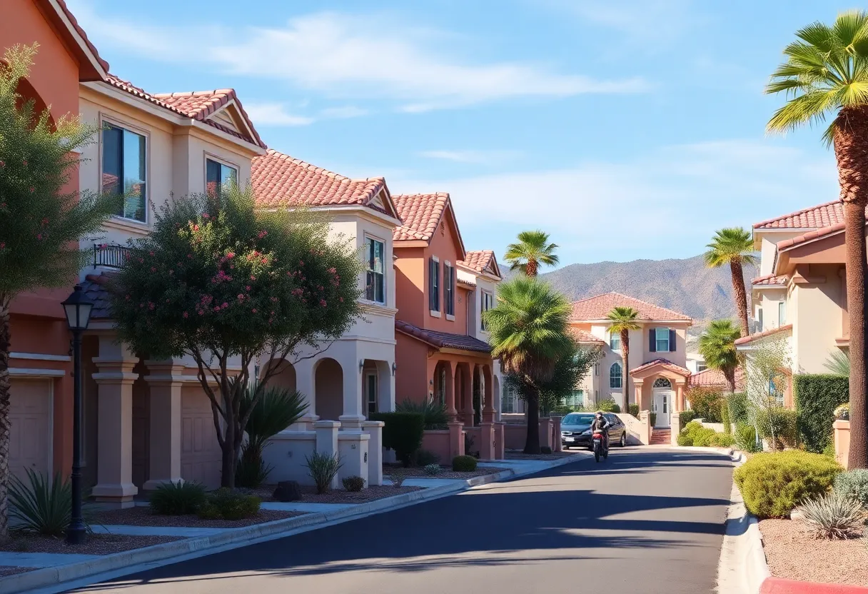 Street view of a neighborhood in Phoenix, AZ showcasing various homes.