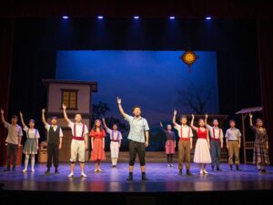 Actors performing 'Shrines' at the Irish Cultural Center in Phoenix.
