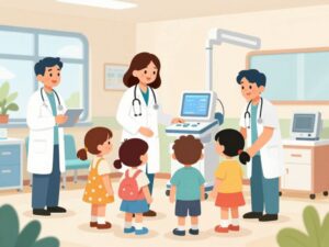 Children receiving medical care at Phoenix Children's Hospital