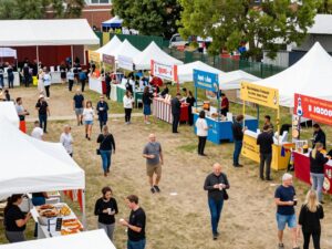 Crowd enjoying the A Taste Of AZ Food & Drink Festival at Salt River Fields